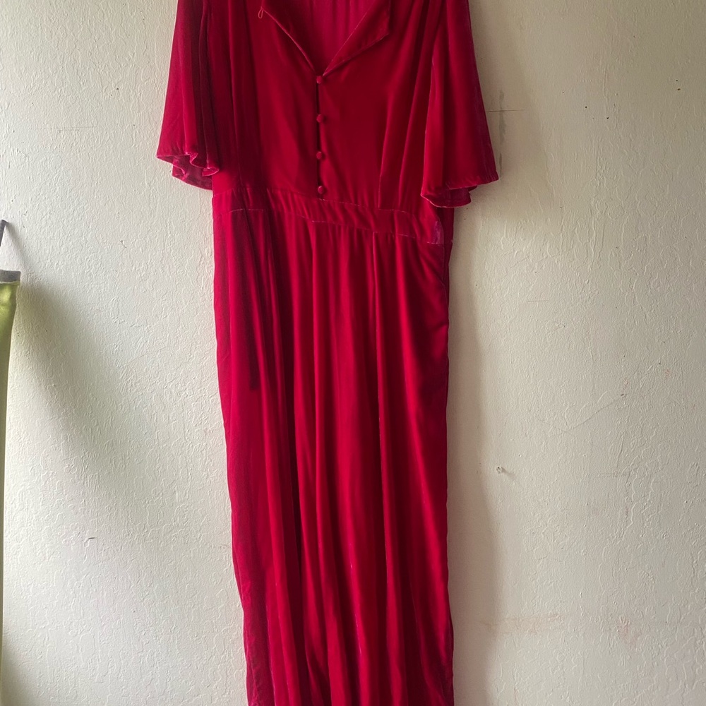 Elegant Red Jumpsuit